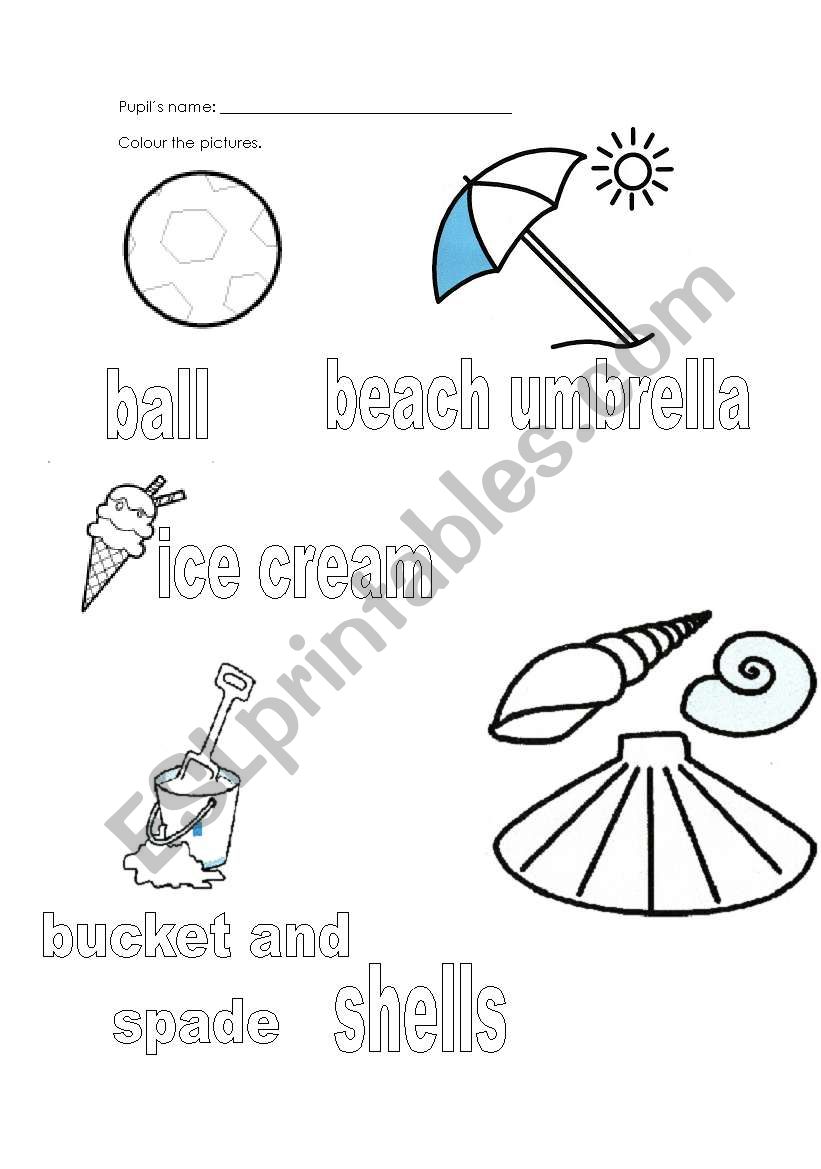 summer activities 3 worksheet