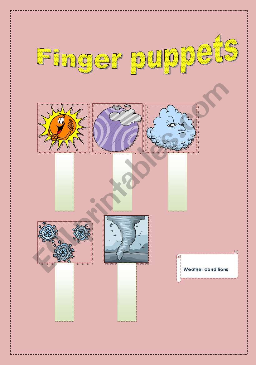 FINGER PUPPETS worksheet