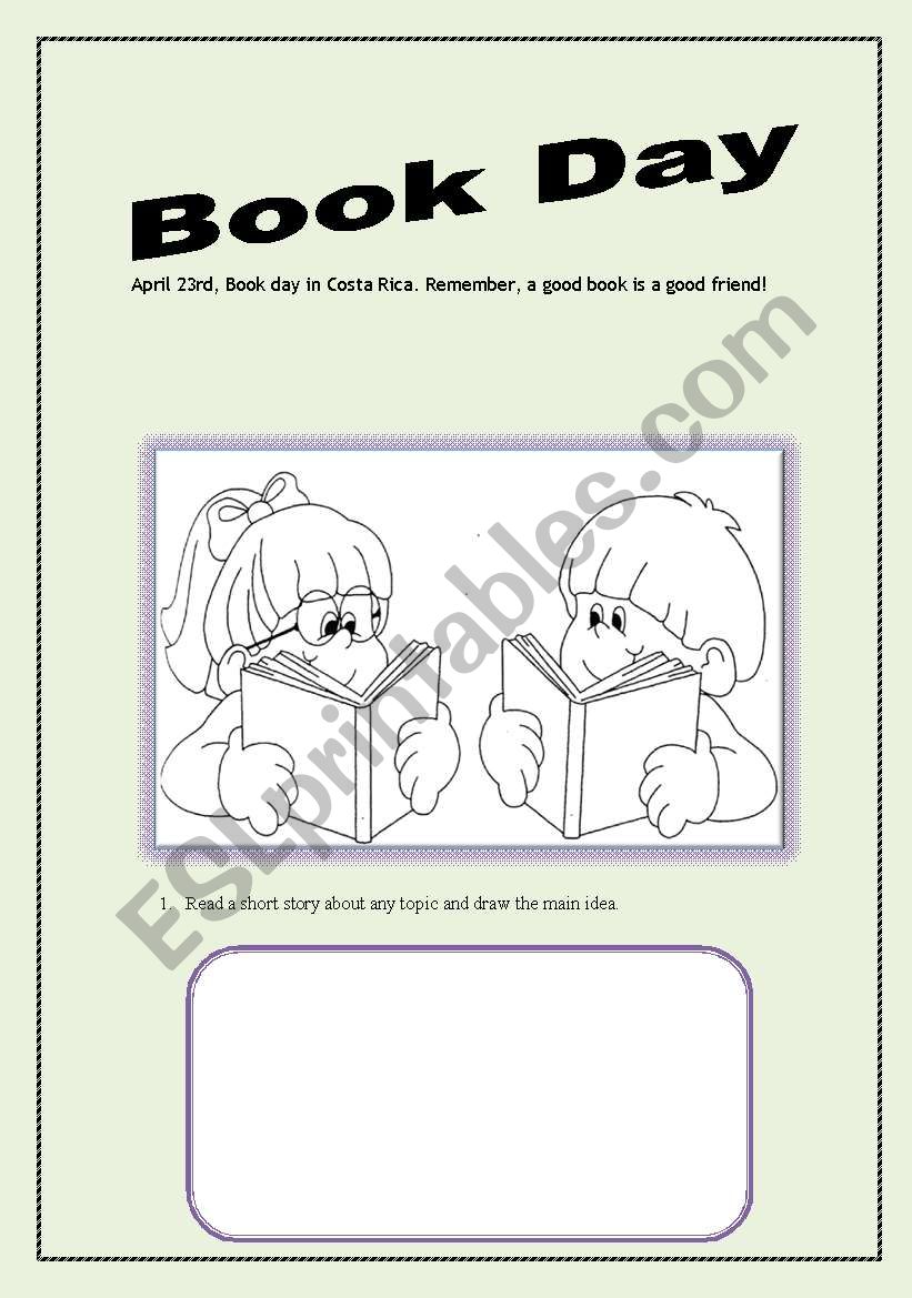 BOOK DAY worksheet