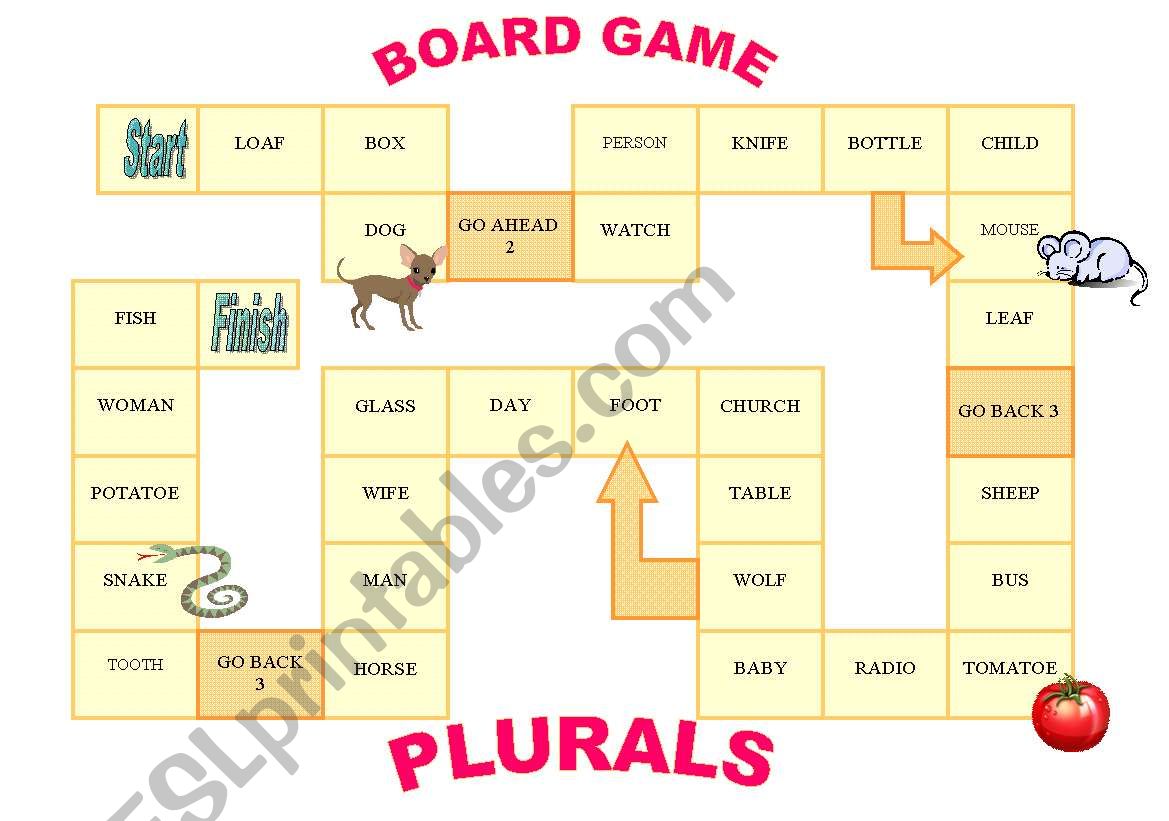 Board Game worksheet