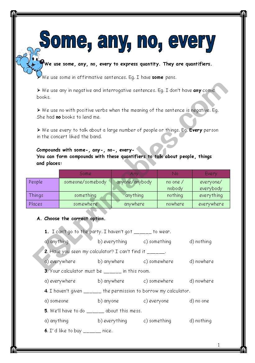 Quantifiers (20.02.09) worksheet