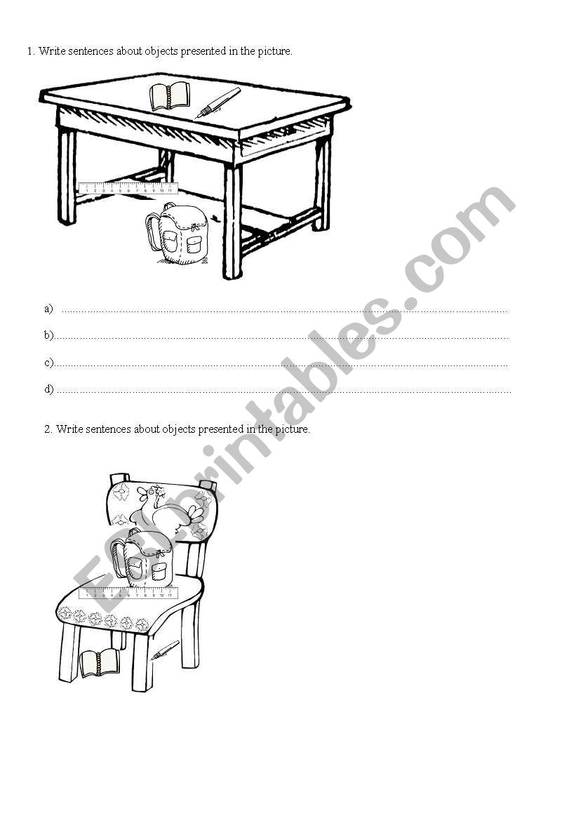 Prepositions worksheet