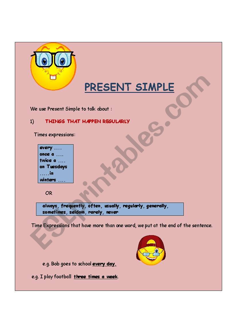 Present Simple worksheet