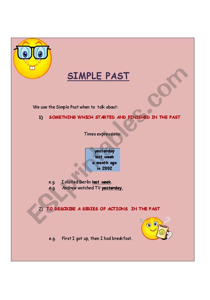 Simple Past worksheet