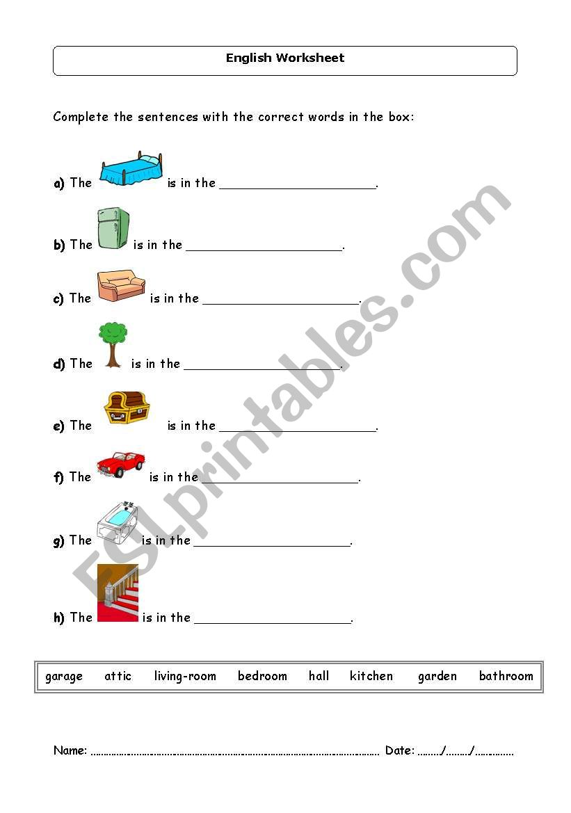 Fill in the gaps worksheet