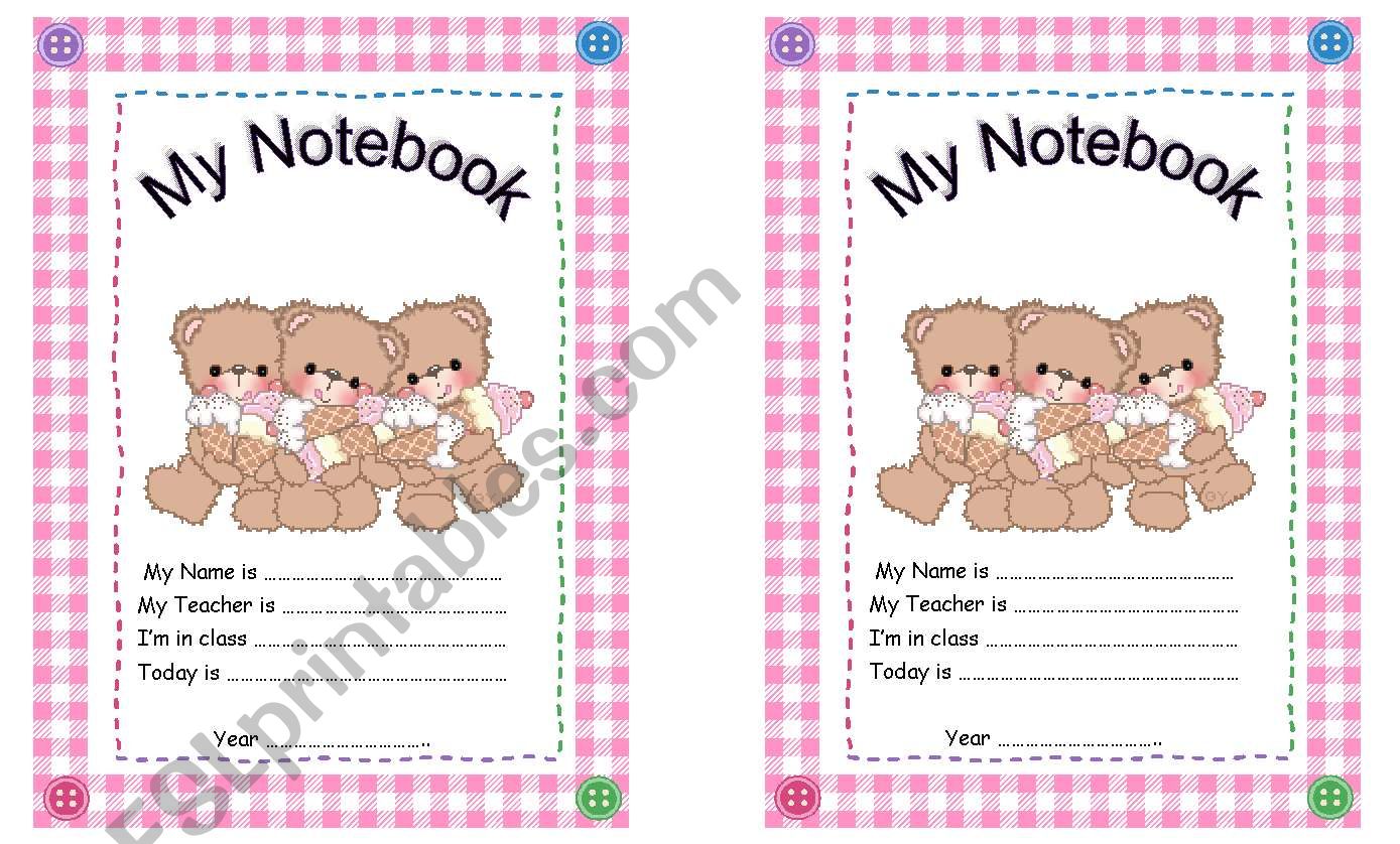 Cute Cover page worksheet