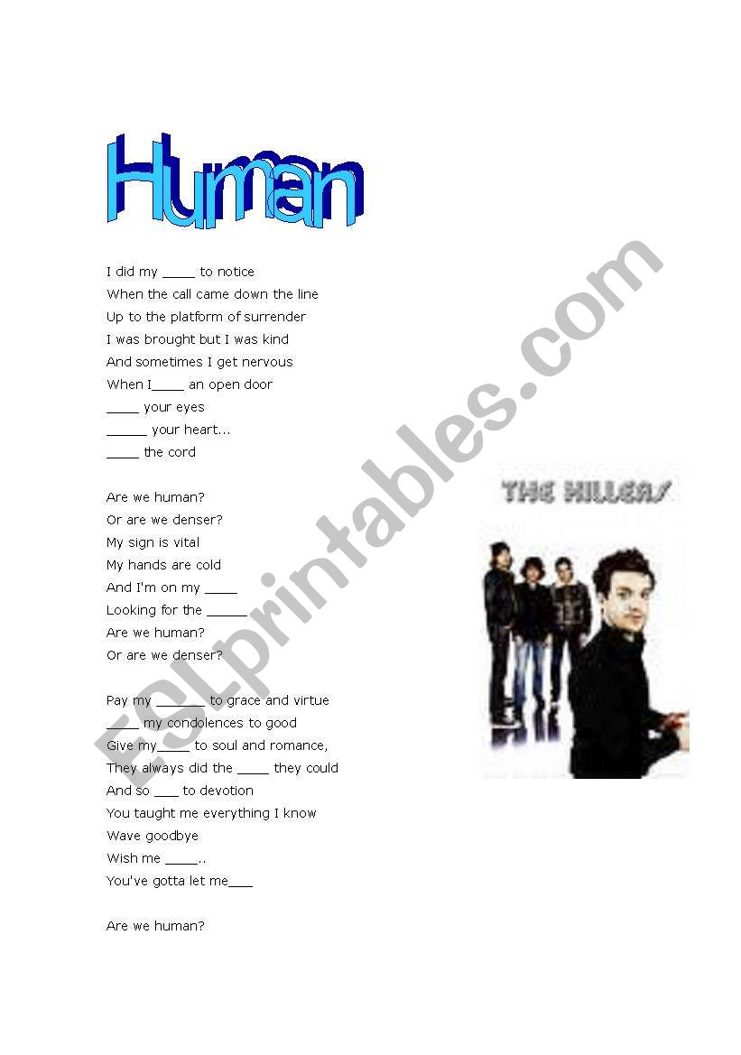 Idioms and Colloquial Speech: The Killers - Human