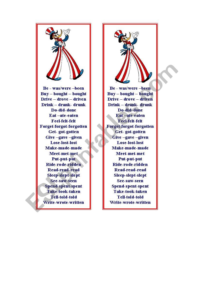 Bookmarker   worksheet