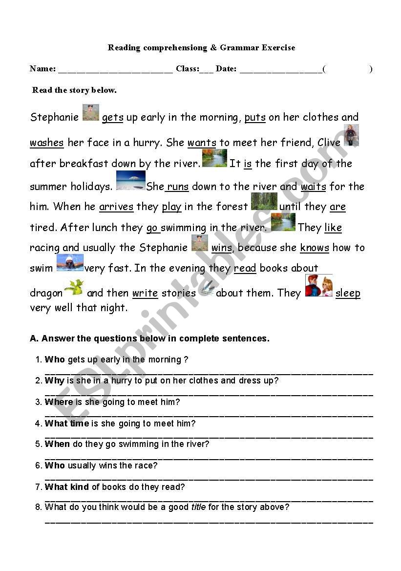 Two Friends worksheet