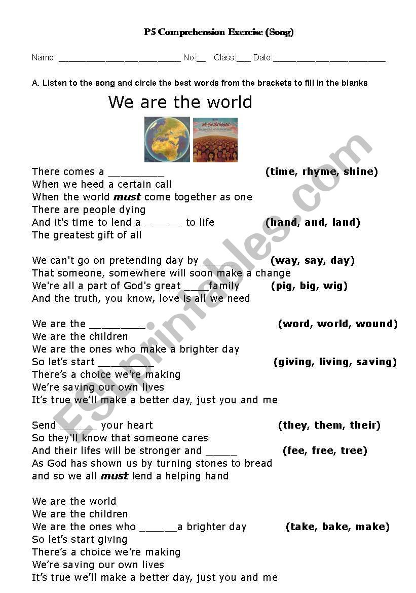 Wish You Were Here Fill in the Gaps - ESL worksheet by Skeptik_Atheist