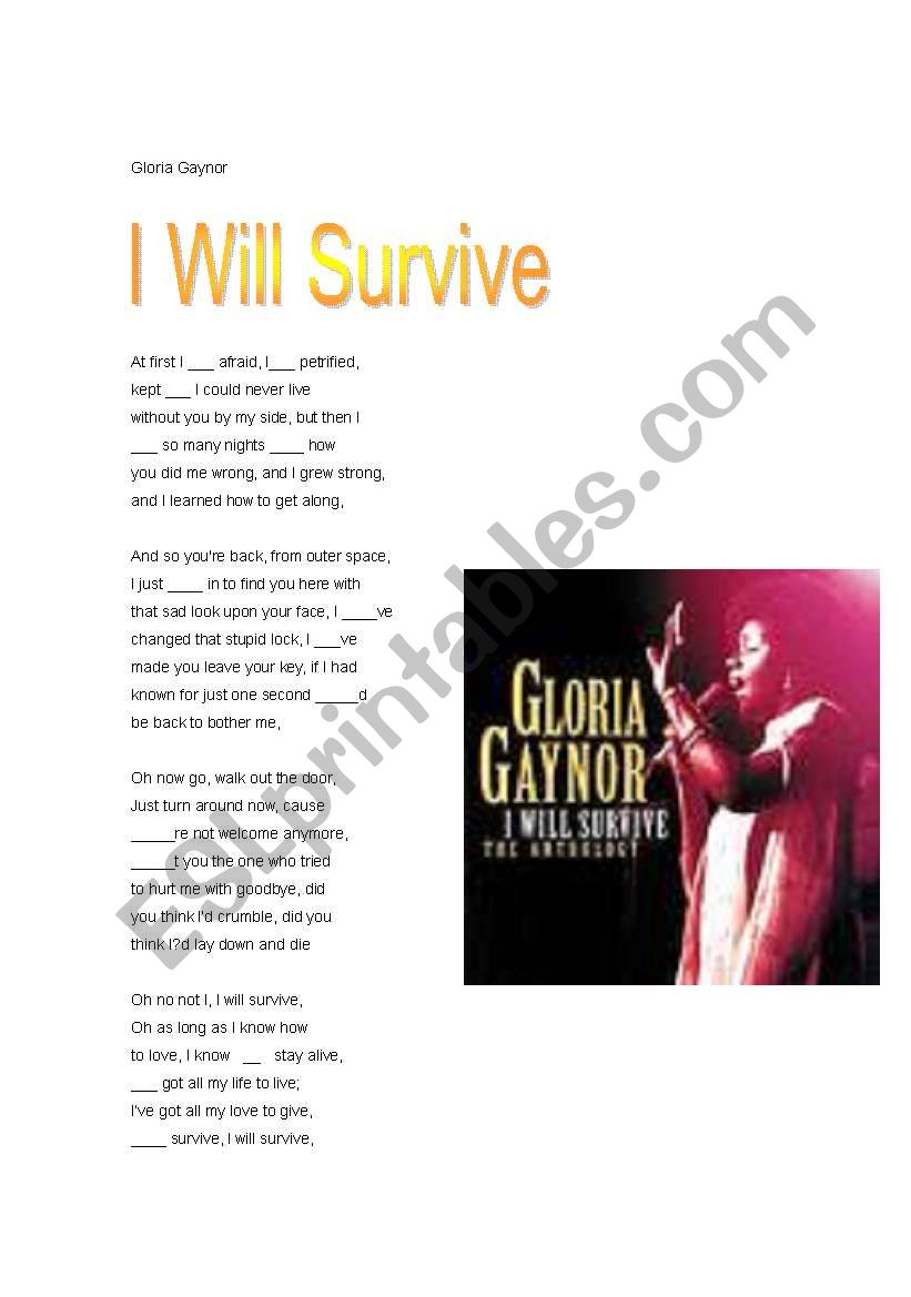 Mixed tenses & conditionals; Gloria Gaynor - I will survive