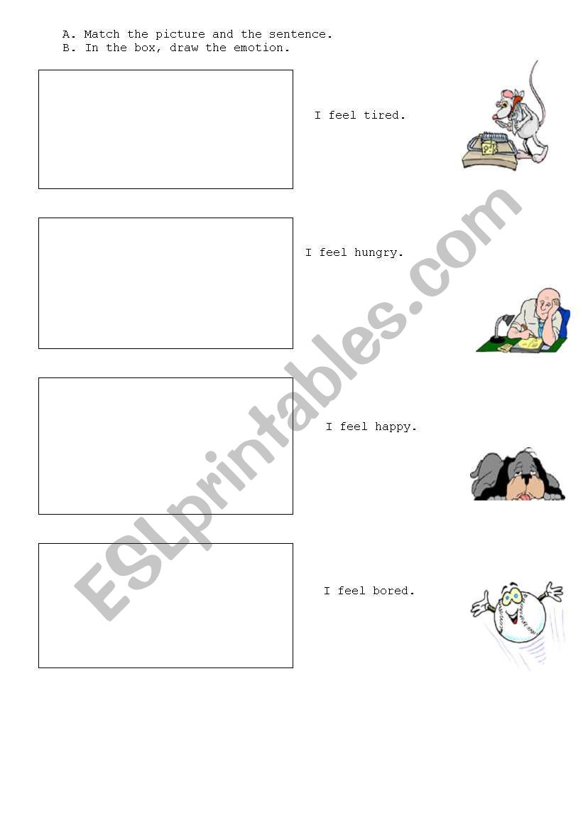 Feelings worksheet