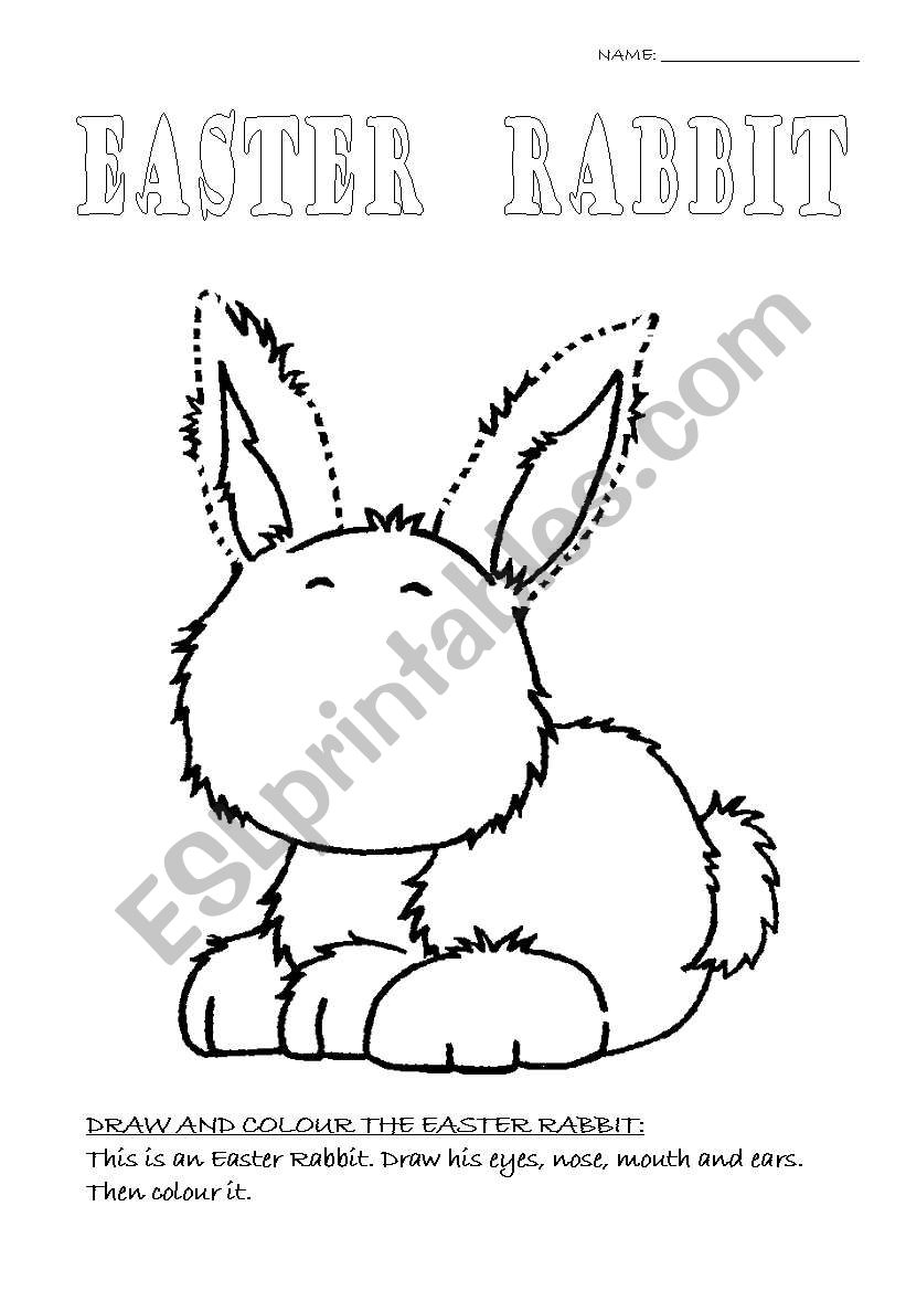 EASTER RABBIT worksheet