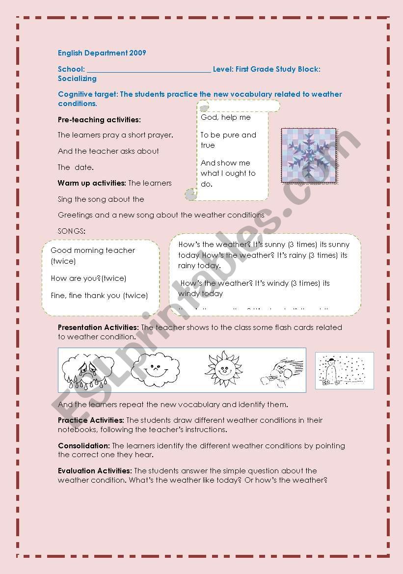 New Weather condition Planning