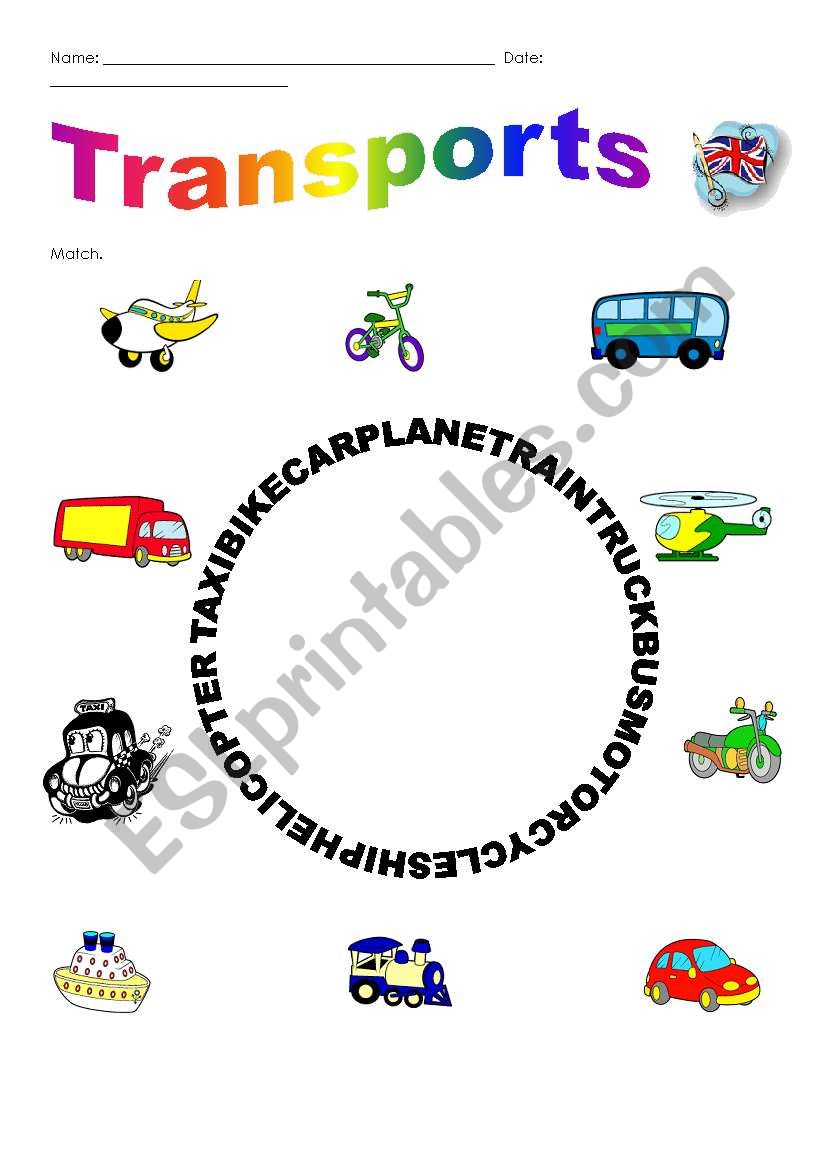 Transports worksheet