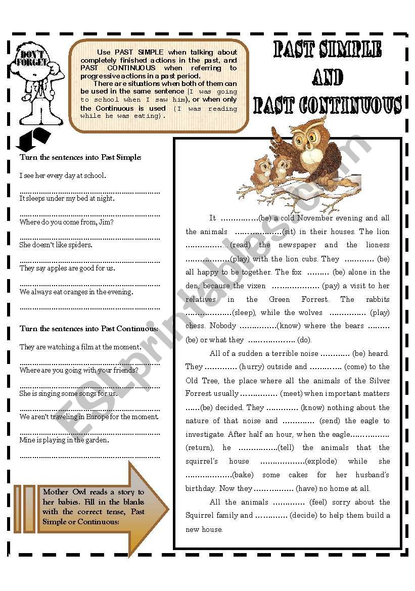 PAST TENSES worksheet