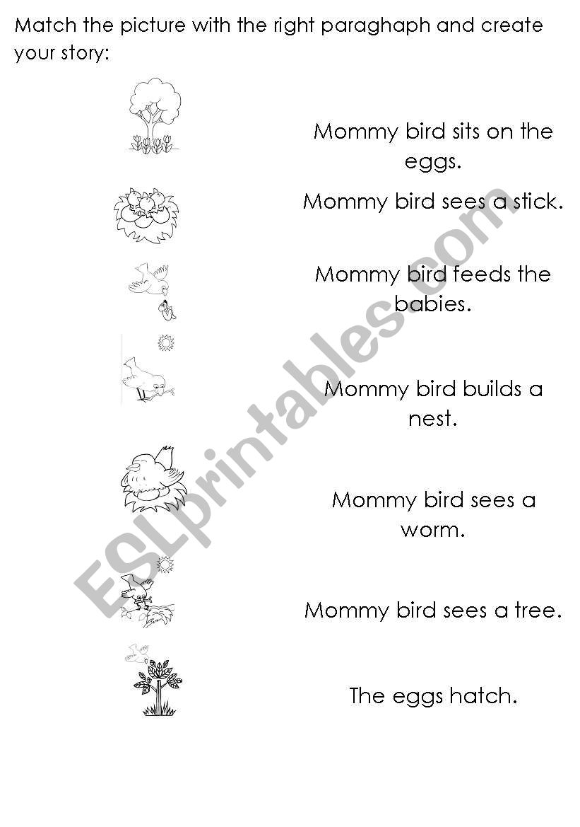 Kids story worksheet