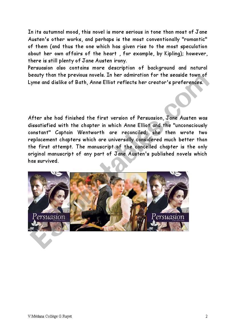 jane austen summary