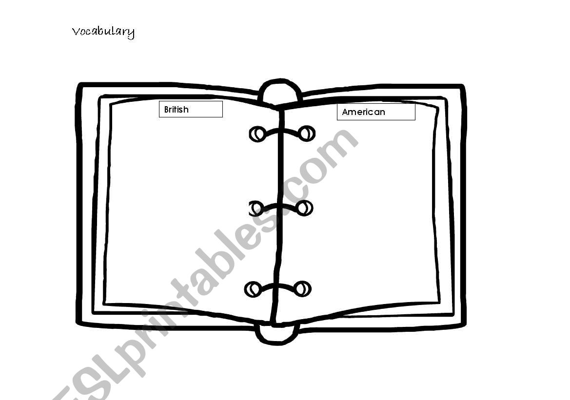 British vs American English worksheet