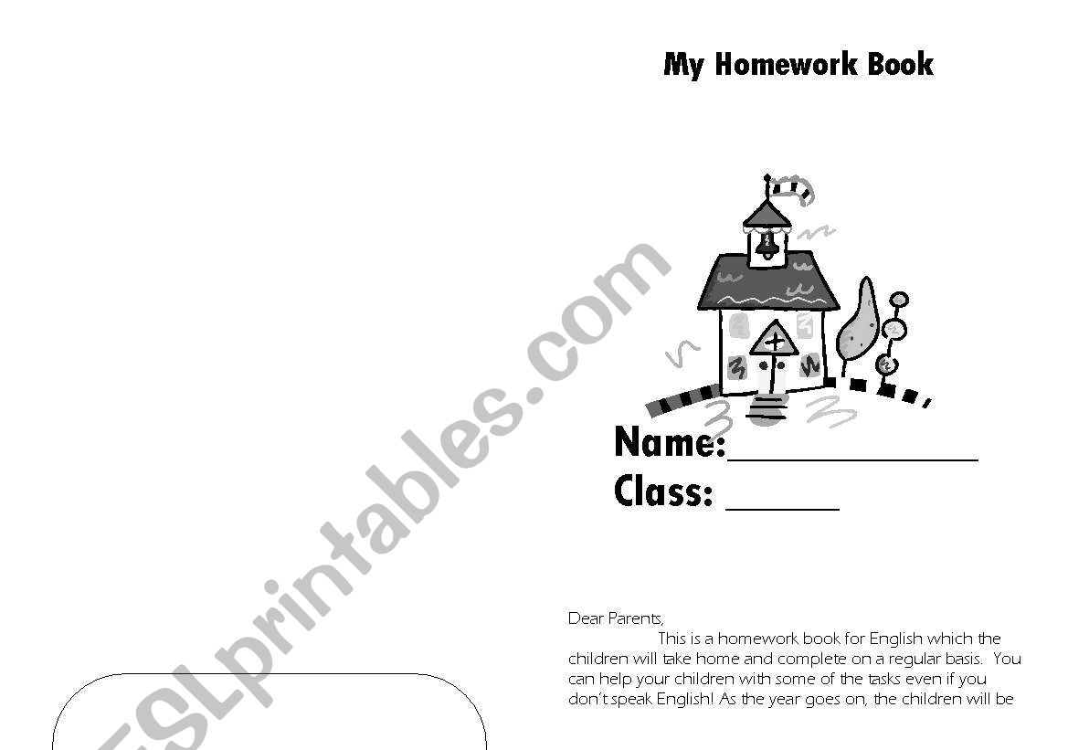 MY HOMEWORK BOOK worksheet