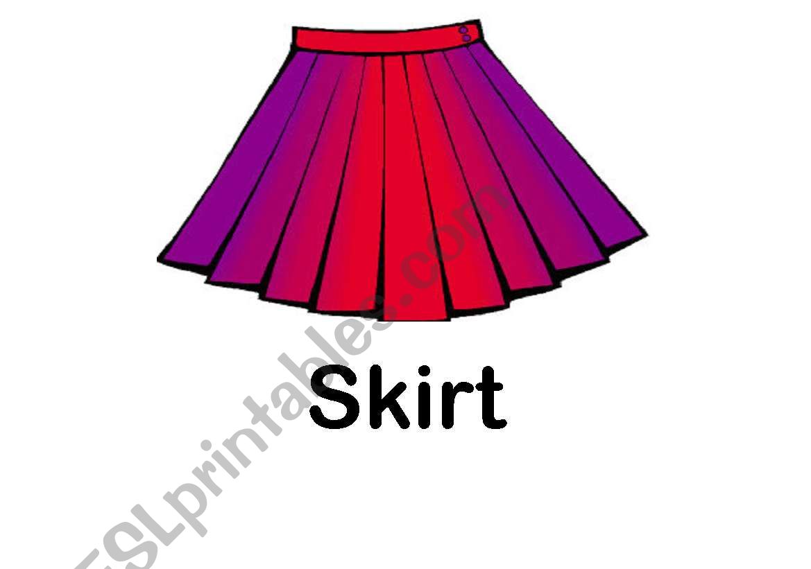 CLOTHES FLASHCARDS - PART3 worksheet