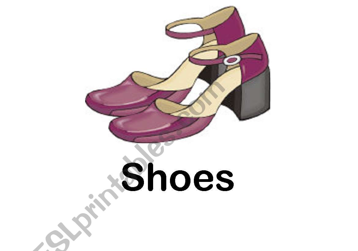 CLOTHES FLASHCARDS- PART6 worksheet