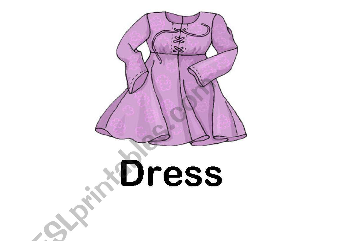 CLOTHES FLASHCARDS - PART7 worksheet
