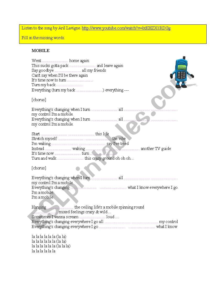 Prepositions through pop songs