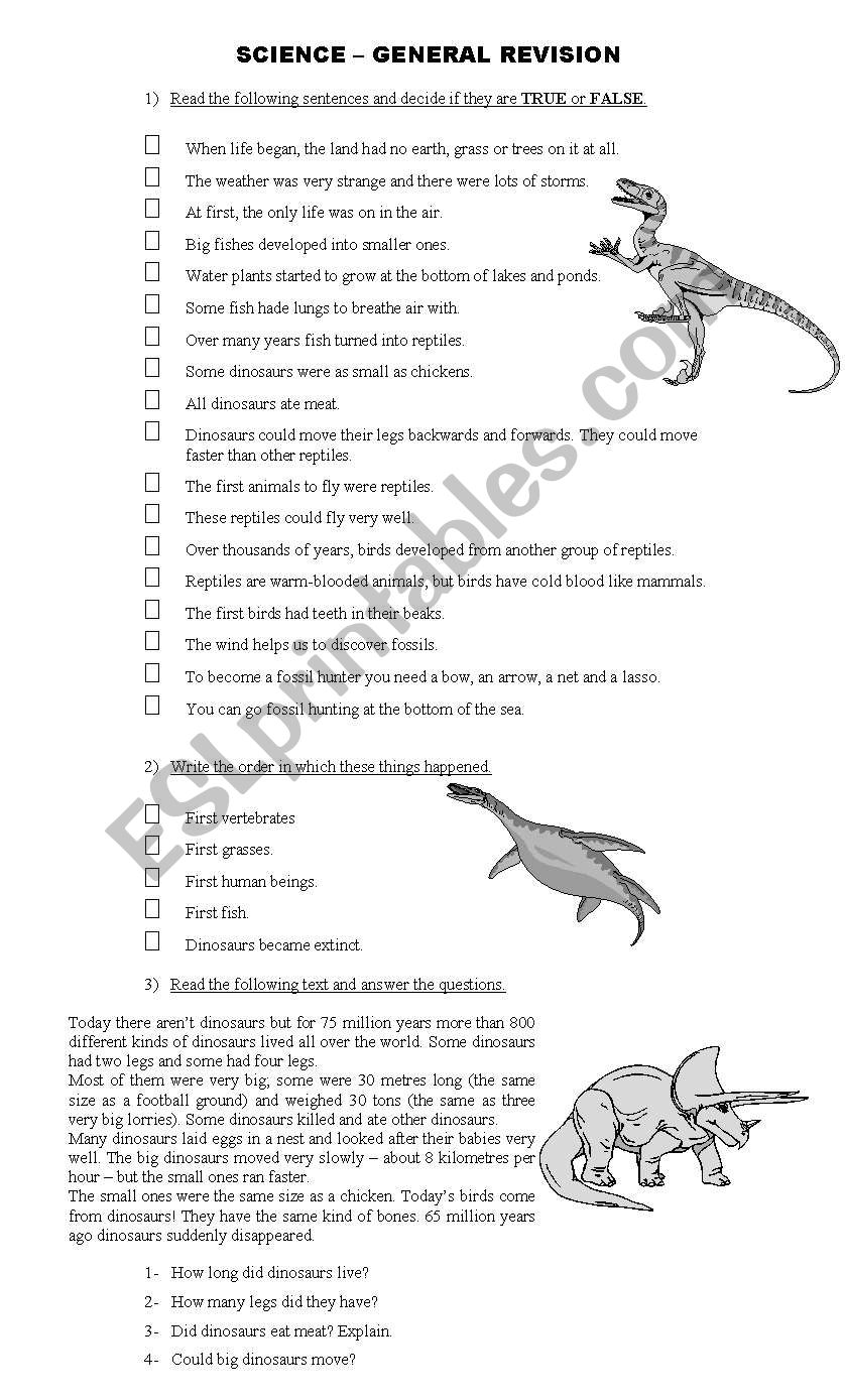 English worksheets: Animal life - General knowledge