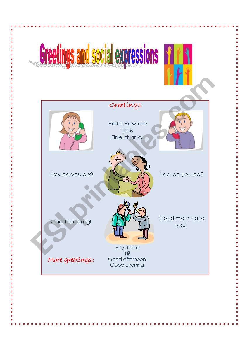 Greetings and social expressions