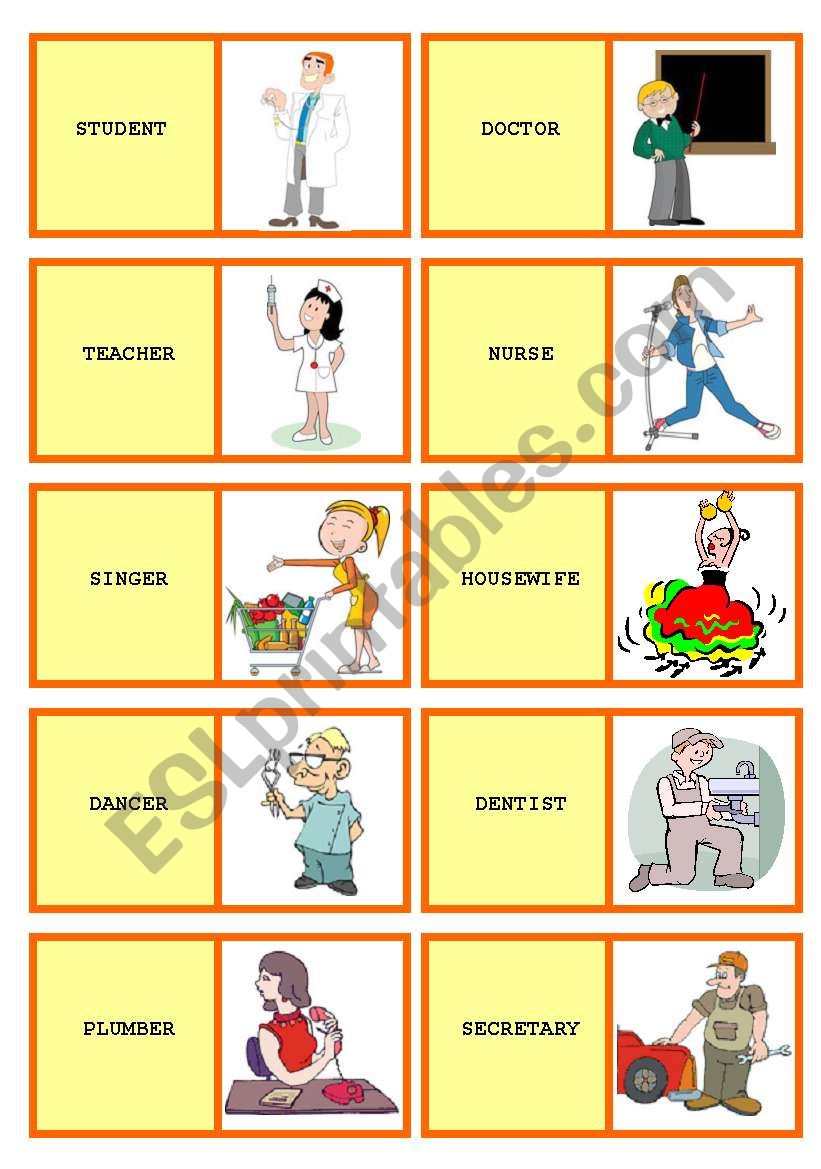 Jobs & Occupations worksheet