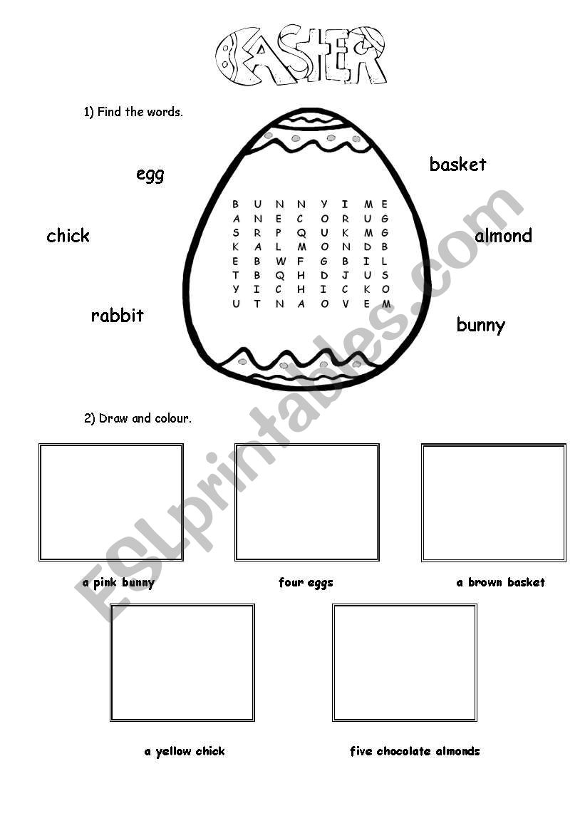 Easter worksheet