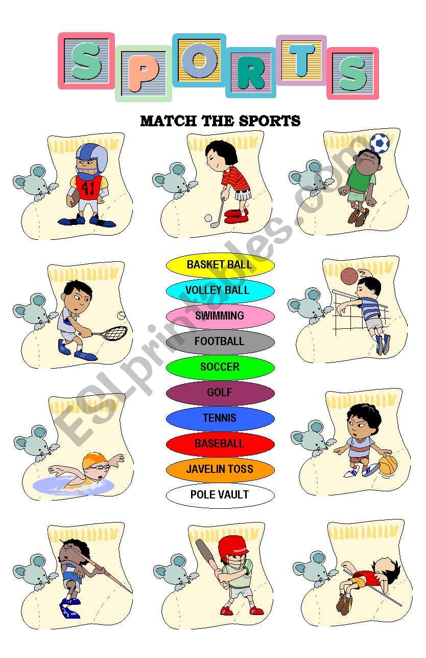 sports worksheet
