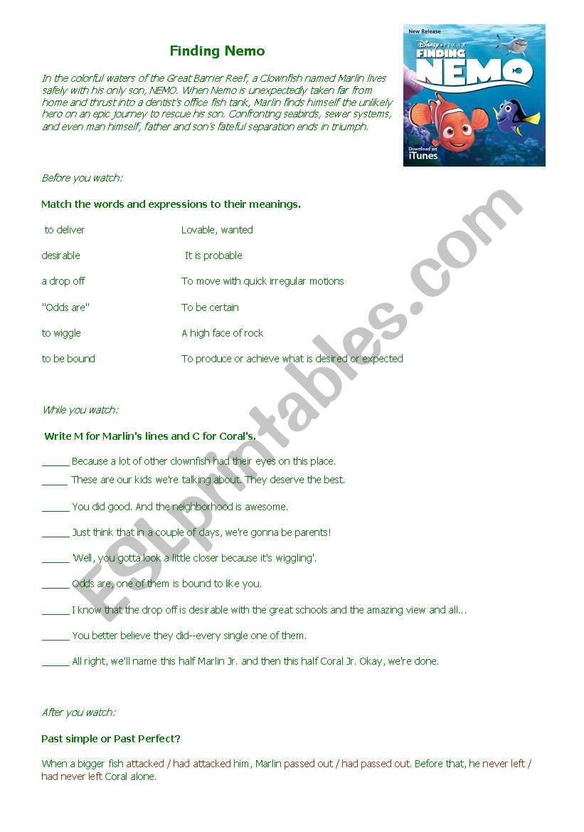 finding nemo fish crossword finding nemo fish crossword