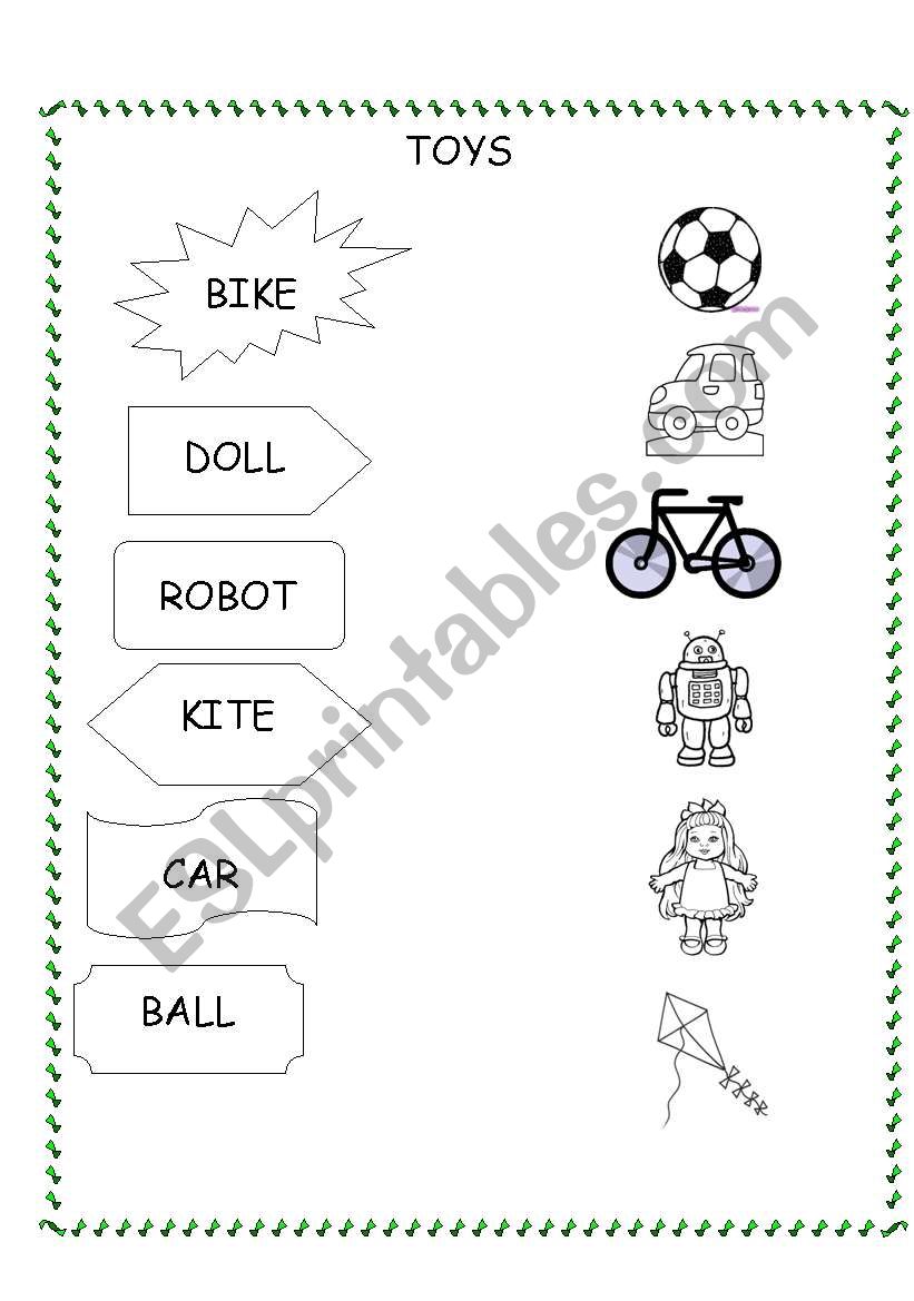 TOYS worksheet