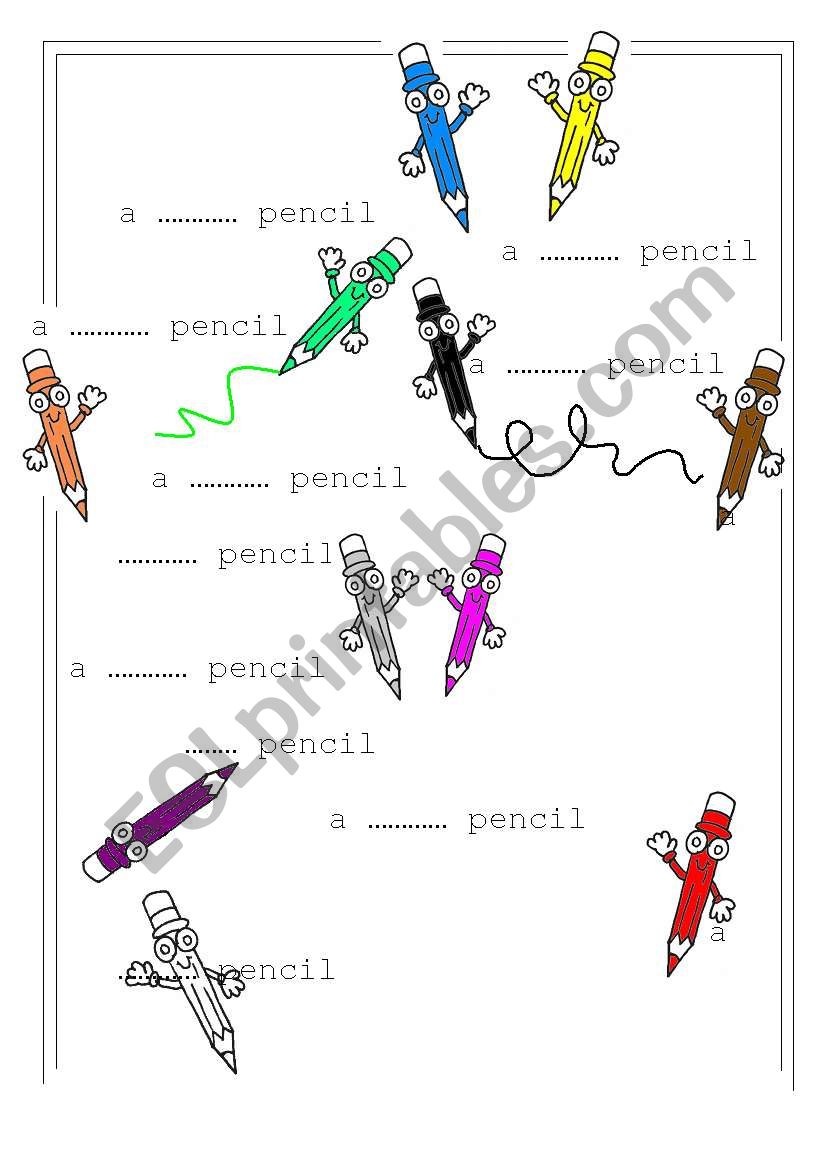 Colour worksheet