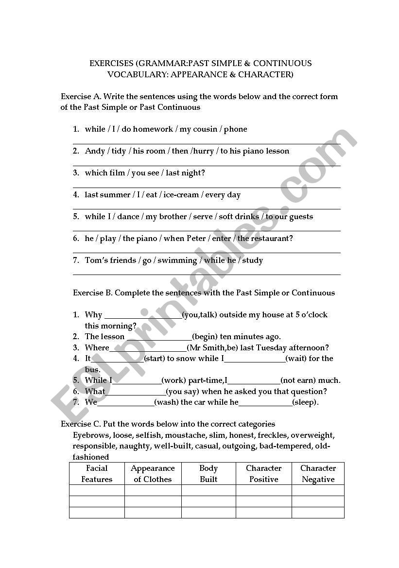 review worksheet