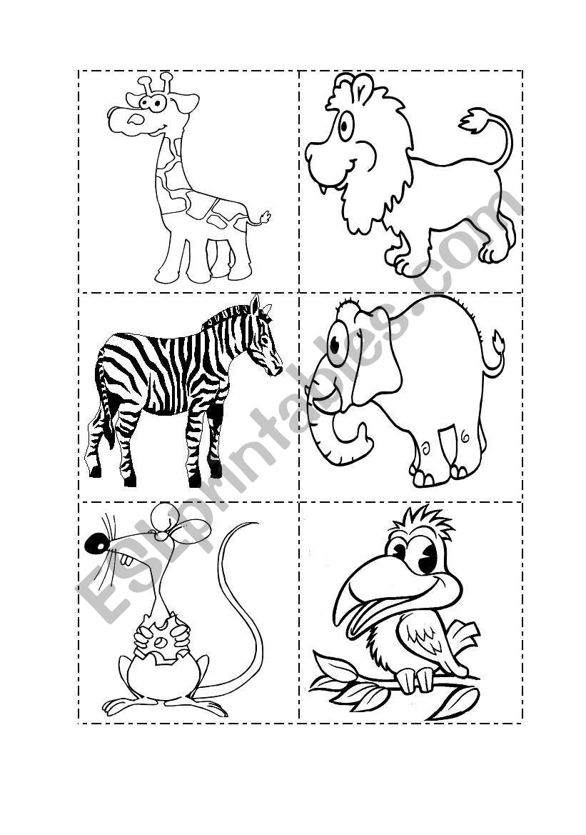 Animal Cards worksheet