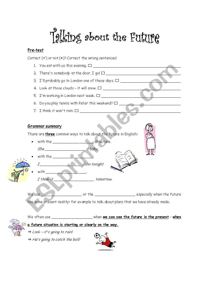 Future exercises worksheet