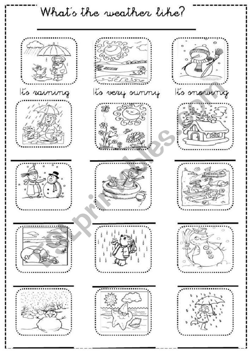 WhatÂ´s the weather like? worksheet