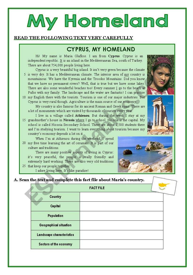 essay on my homeland