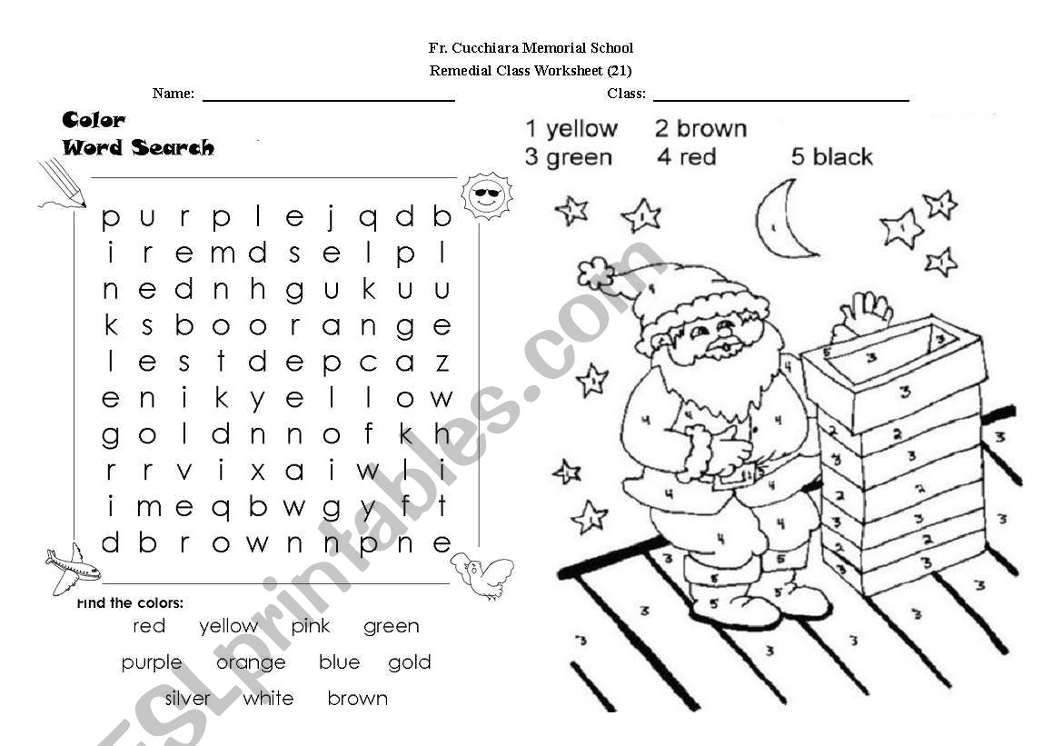 Wordsearch  worksheet