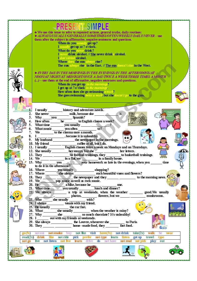 Present Simple worksheet