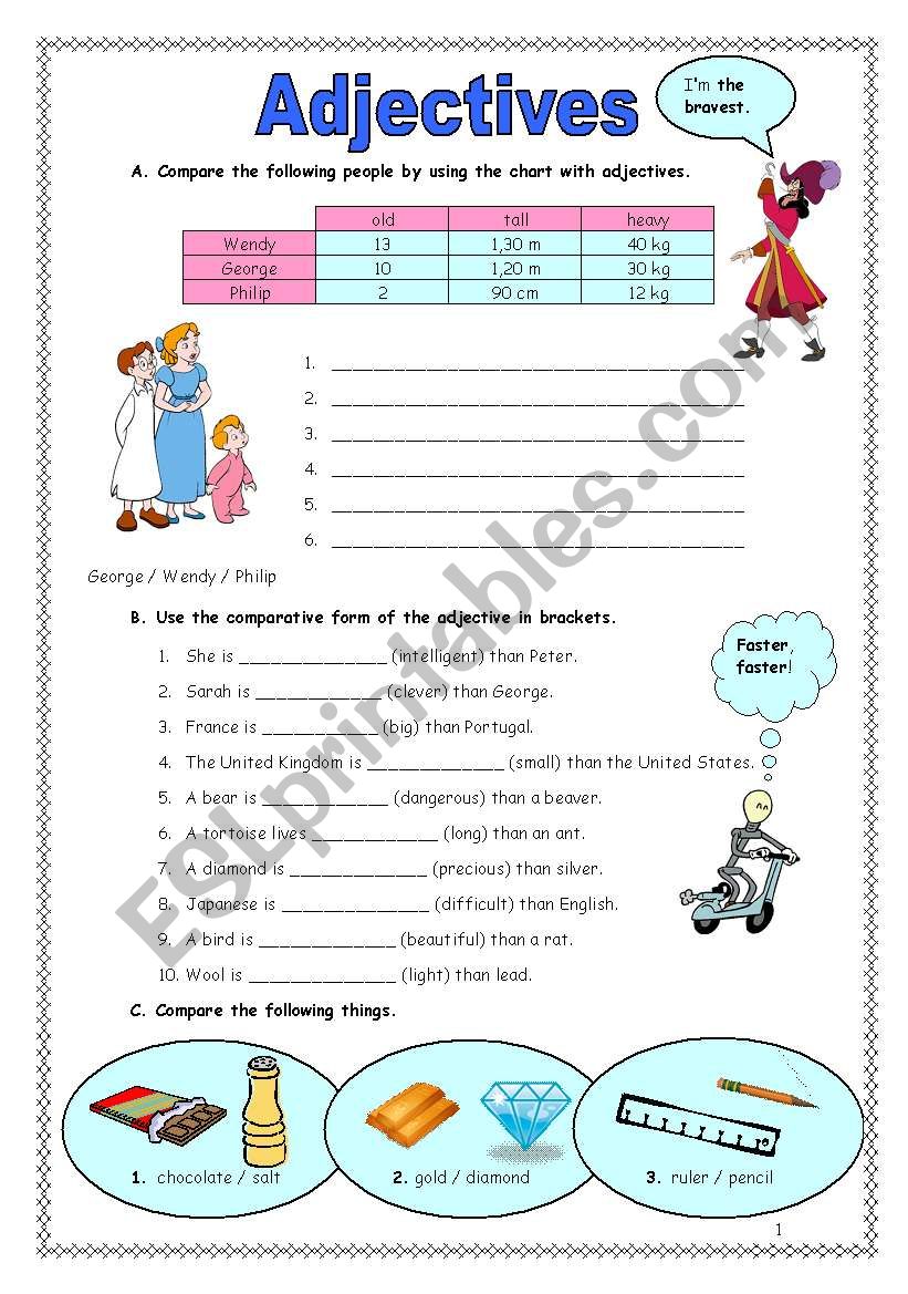 Adjectives (25.02.09) worksheet