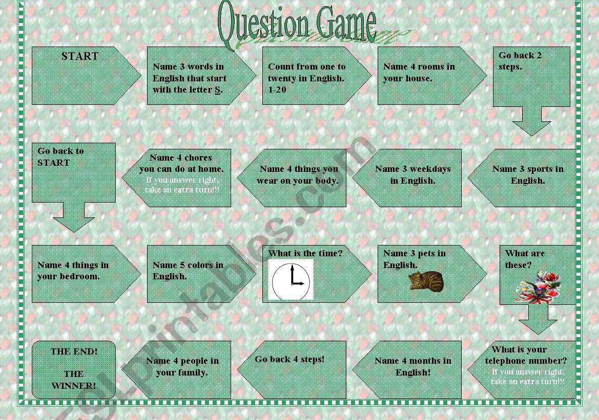 The Question Game for the Younger Learners