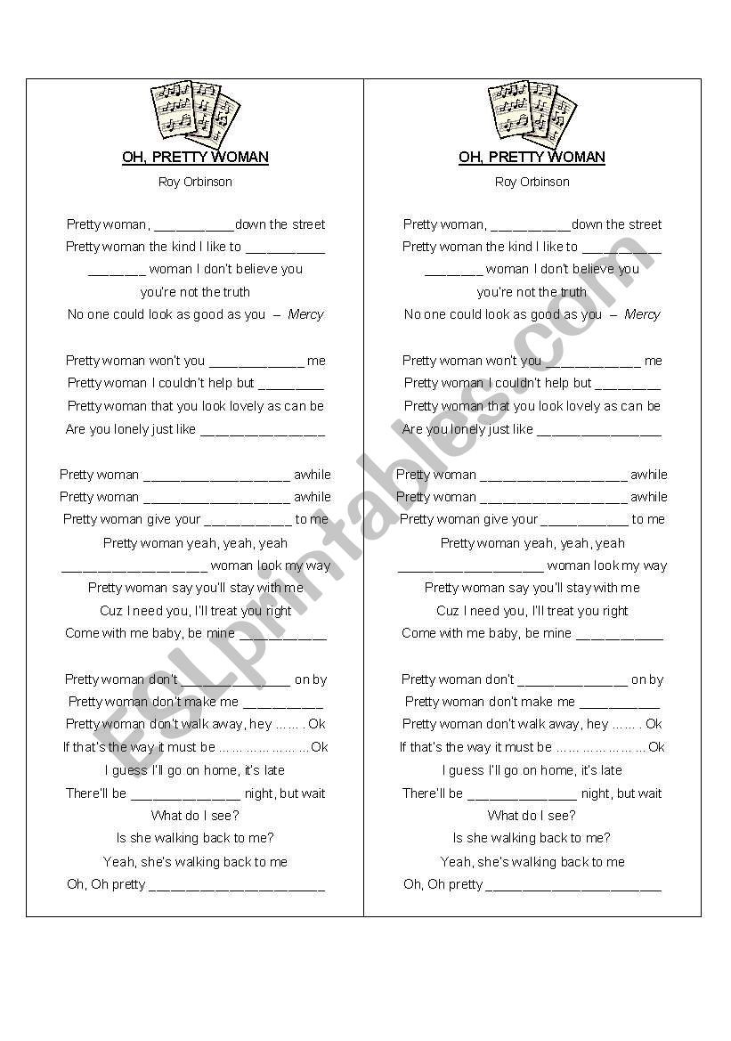 PrettyWoman worksheet