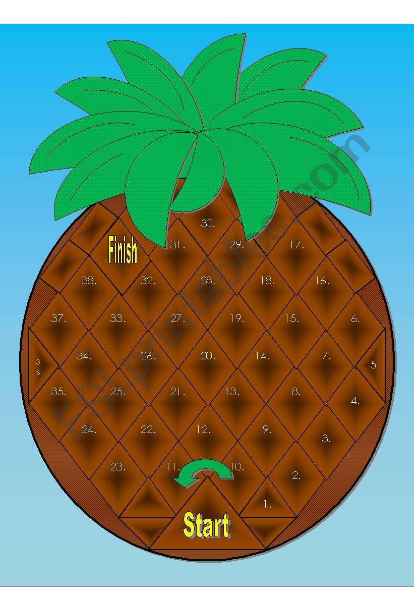 Pineapple Gameboard - Simple Cards on Page 2