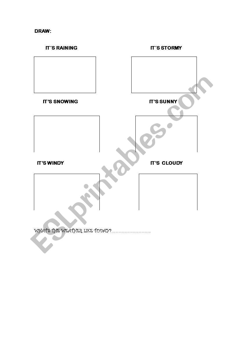 WEATHER worksheet