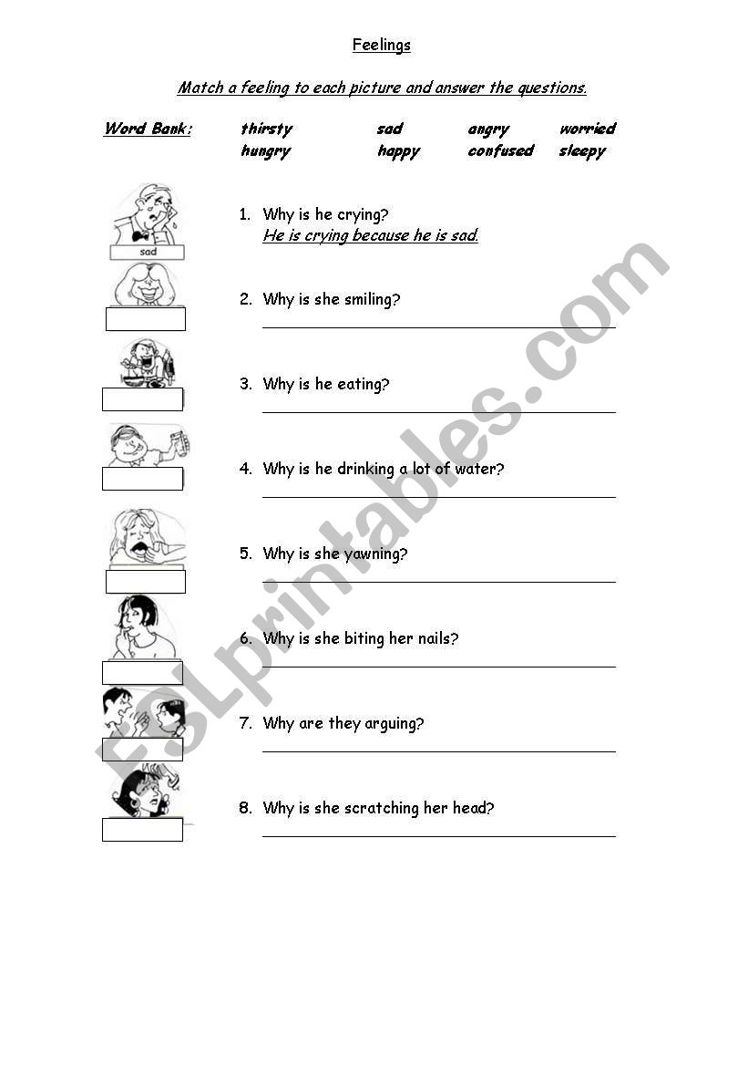 feelings worksheet