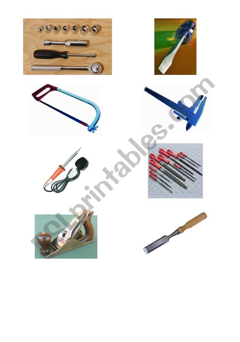 GrabIt - Hand Tools, Set 2 worksheet